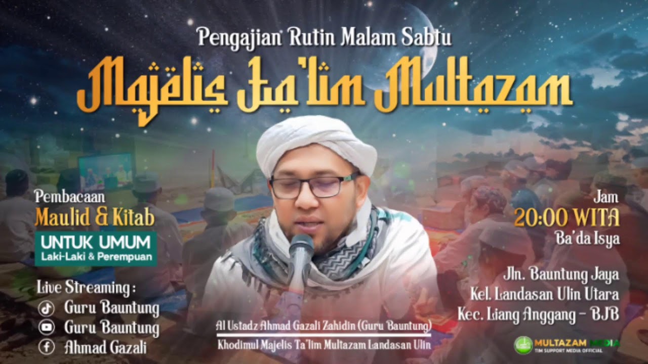 🔴[LIVE] 16/01/2026 | Majelis Multazam - Pembacaan Maulid,Kitab Mathali'ul Masarrat & Senjata Mu'min