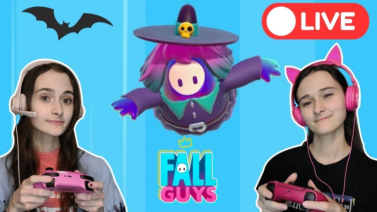Playing through the Fall Guys Halloween Event live!