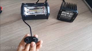 Harness with double switch, LED light installation kit