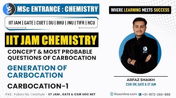 Generation Of Carbocation Main Concept And Question | Organic Chemistry | IIT JAM