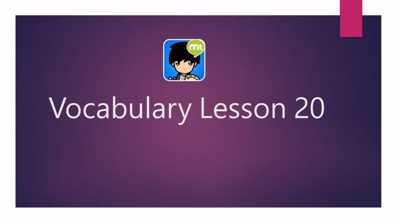 Lessons 20