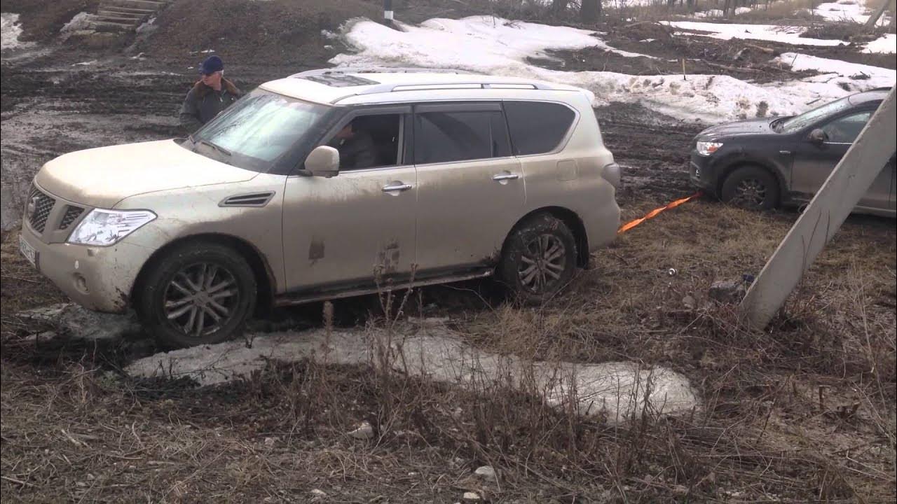 Nissan Patrol y62 по грязи