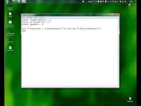 Visual Basic Script [22] - Datei aus dem Dateisystem laden | Programmieren lernen für Anfänger