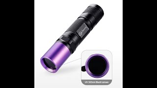 LIGHTFE UV301 Black Light Flashlight 365nm UV Light screenshot 5