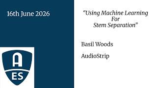 Using Machine Learning for Stem Separation