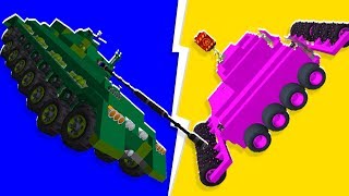 Team Building Practice  The Pink Destroyer Tank Challenge  Scrap Mechanic | JeromeACE