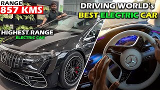 857 KMS RANGE !!😳 Highest Range ELECTRIC Car in the WORLD || Made in INDIA - Mercedes Benz EQS 580