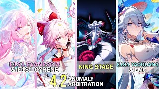 Evanescia and YaoGuang 0 cycles King in Check with.... Cyrene???? | Honkai Star Rail 4.2