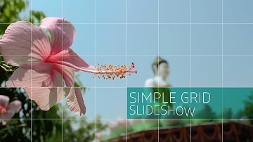 Simple Grid Slideshow After Effects Template