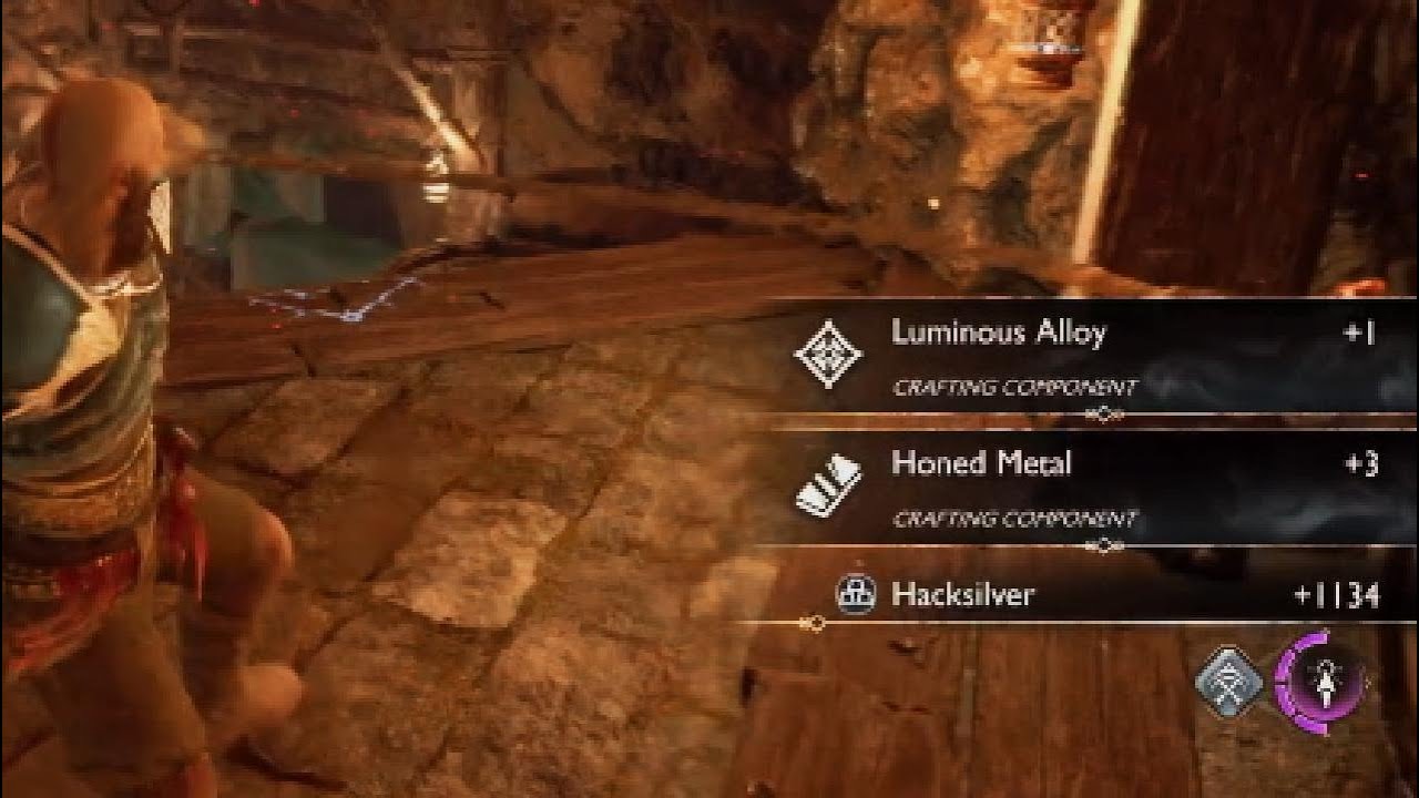 God of War Ragnarok Luminous Alloy Location Red Chest Myrkr Tunnels ...