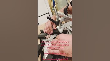 How a picture frame is made #art #frameshop #njframeshop #nj #newjersey #homedecor #customframing #p