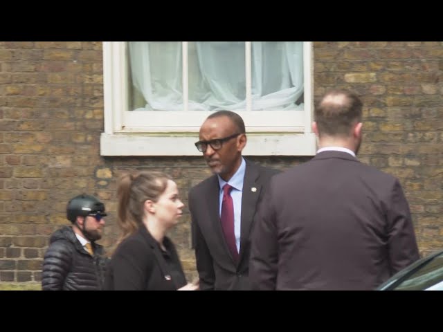 Rwandan president meets UK PM in London class=
