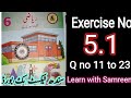 Class 6 Maths Exercise 5.1 Questions 11 to 23 sindh text book board| Simplification