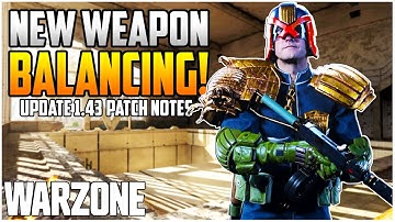 NEW Update 1.43 Weapon Balancing Patch Notes! New META & More Coming To Warzone Season 5 Reloaded