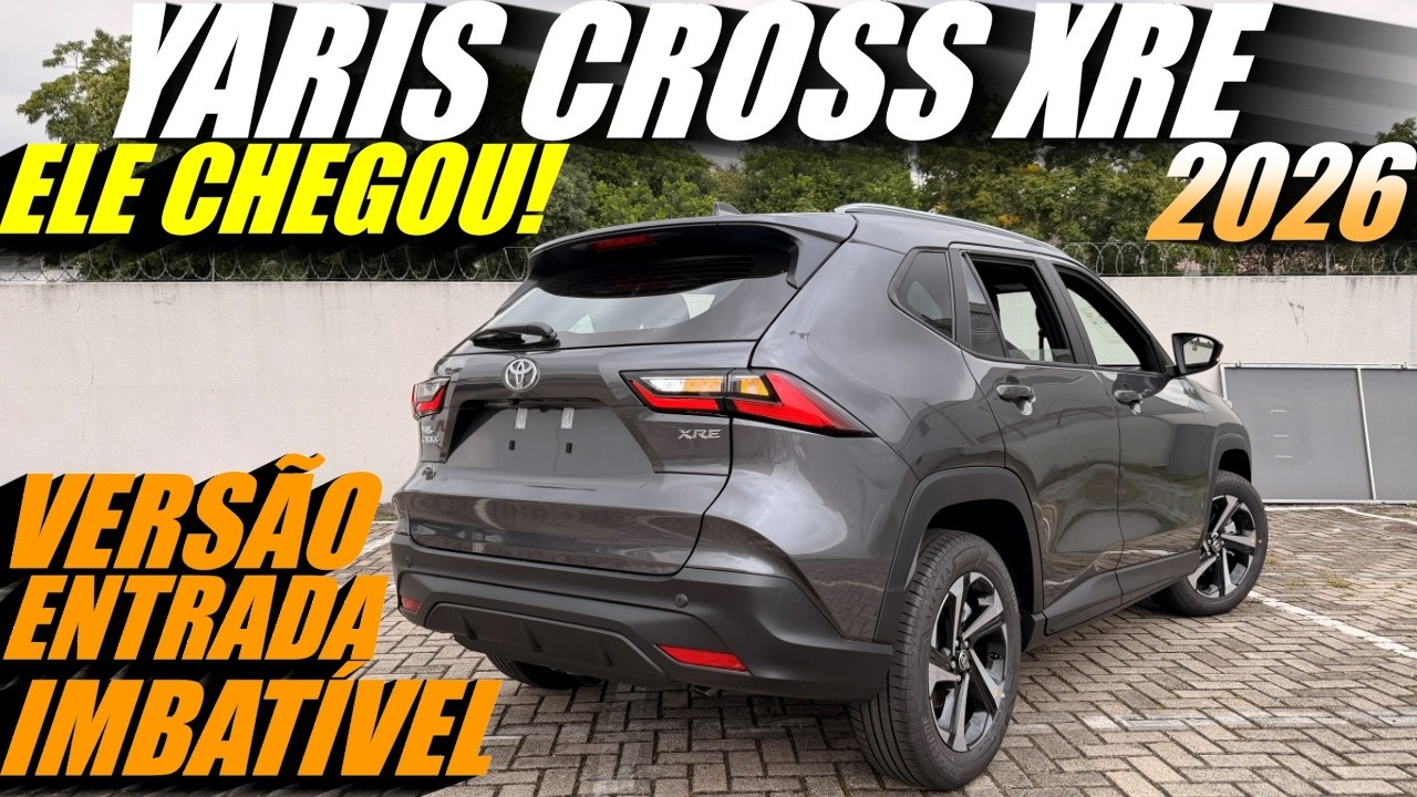 NOVO TOYOTA YARIS CROSS XRE 2026 CHEGOU! Essa Versão é Sensacional! E a FILA de ESPERA? E o NCAP?