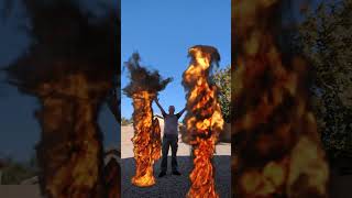 creating some fire tornadoes #cool #effects #magic #cgi #shorts