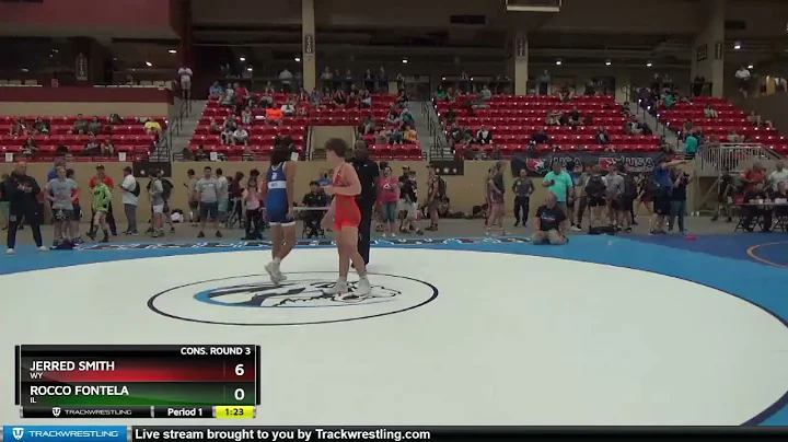138 Lbs Cons. Round 3 - Jerred Smith, WY Vs Rocco ...