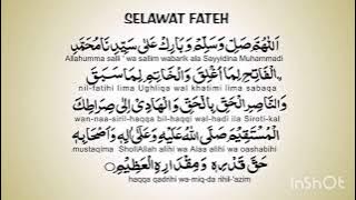 Sholawat Fatih 1000x  1 JAM Selawat - Zikir Makanan Hati