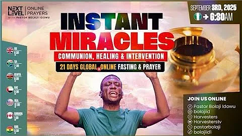 Next Level Prayer || Morning Prayers For Healing Intervention || Pst Bolaji Idowu || Sept 3rd 2025