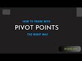 PIVOT POINTS - RIGHT WAY TO USE THEM ( ENGLISH ) || HYIT || TradingView