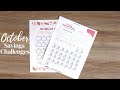 OCTOBER SAVINGS CHALLENGES AND MONTHLY BUDGET WITH ME