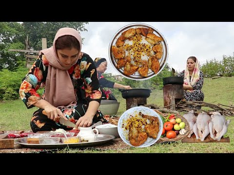 IRAN Special Delicious Chicken Recipe Barberry Pilaf & Chiken ♤ Zereshk Polo ba Morgh ♤ زرشک پلو مرغ