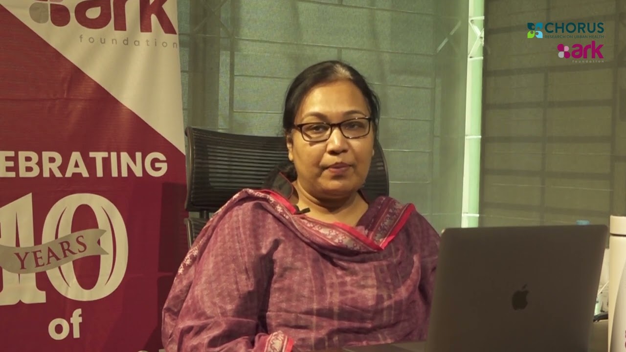 Prof. Rumana Huque from the ARK Foundation in Bangladesh delivers a message for Urban October