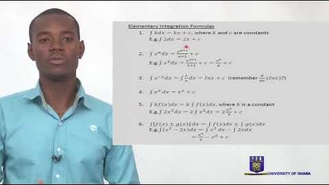 UGBS 202: BUSINESS MATHEMATICS - SESSION#3 - INTEGRATION