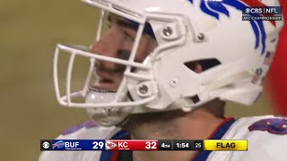 Kincaid Fails To Catch Ball On 4th Down - BILLS vs CHIEFS - 2024-25 AFC CHAMPIONSHIP GAME