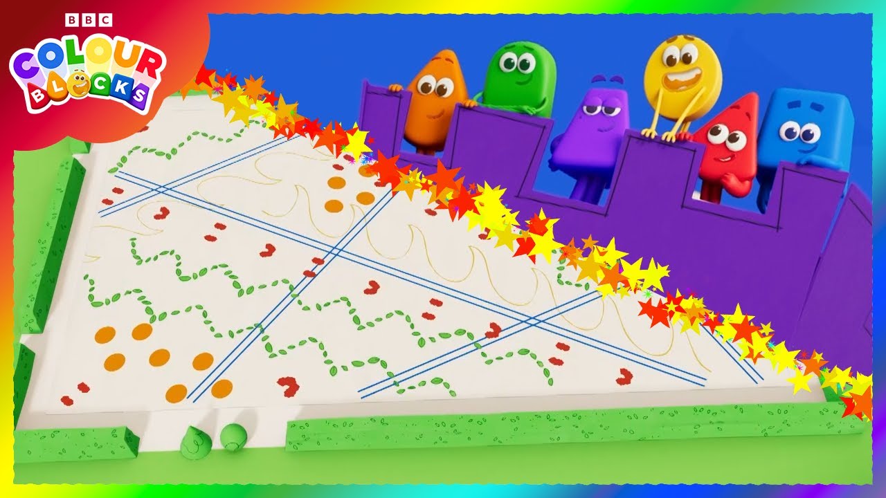 Padrões simples de cores 🖌️ | Crianças aprendem as cores | Colourblocks