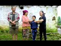 Family in the Jungle, again got help from USA { KIM 's help } || In their village Home (2 )