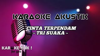 Karaoke cinta terpendam tri suaka akustik || lagu karoke || karoke Indonesia || lagu akustik fyp