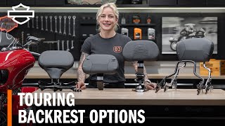 Harley-Davidson Touring Motorcycle Rider & Passenger Backrest Options Overview by Harley-Davidson 3,158 views 8 days ago 1 minute, 40 seconds