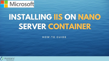 Installing IIS on nano server container