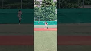 중앙고등학교 야구부 유격수 선수 1루 송구 영상 x 2025 한국고교야구 현장체크