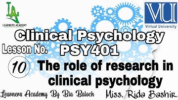 Clinical Psychology PSY401 VU Urdu | Lecture No. 10 | Learners Academy By Bia Baloch