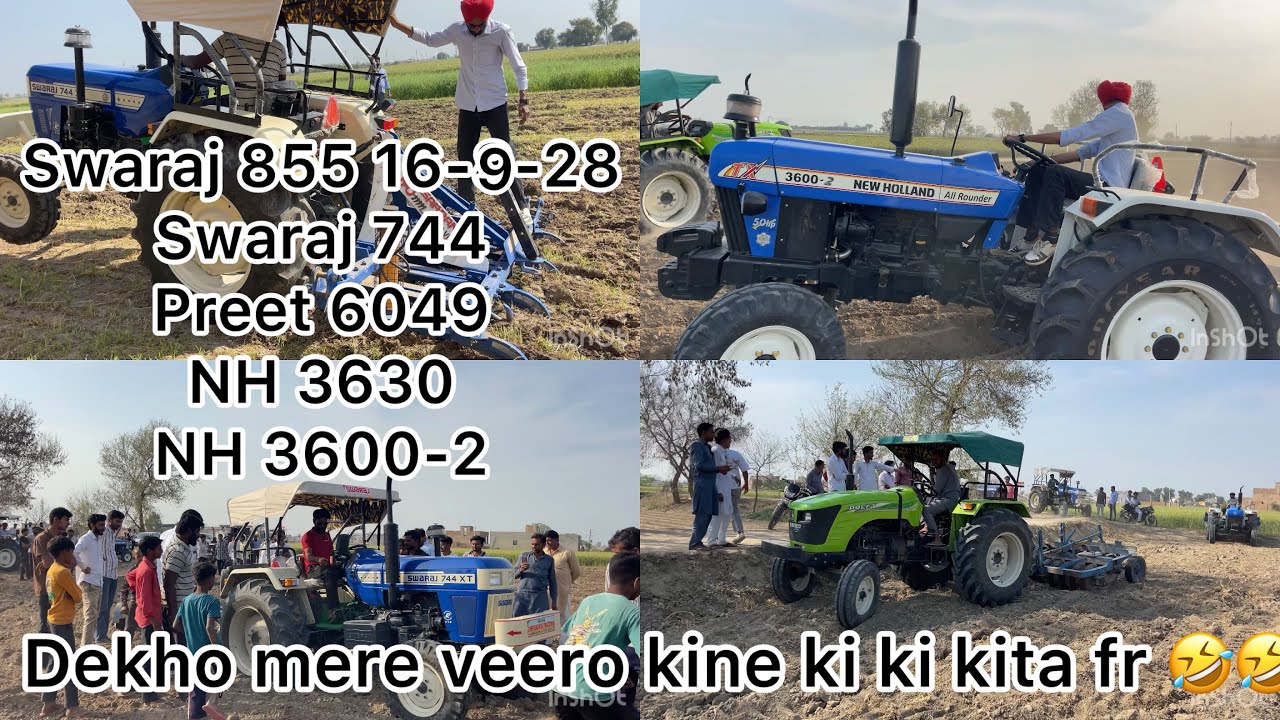 Swaraj v/s preet v/s new Holland demo