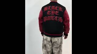 Black Eye Patch OE BIG B MELTON VARSITY JACKET ブラックアイパッチ