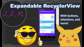 Awesome Expandable RecyclerView Tricks! (Buttons for items & categories, select items)