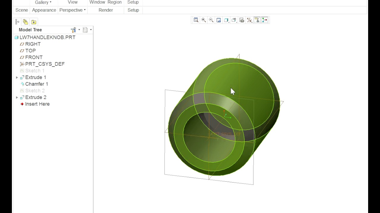 Creo 2.0 tutorial LW7 - YouTube