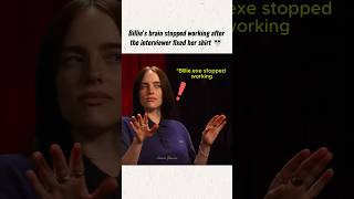 The Way Billie Instantly Panicked After The Interviewer Fixed Her Shirt billieeilish