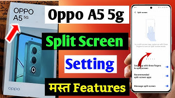 Oppo a5 5g split screen setting | Oppo A5 5g dual screen setting kaise kare