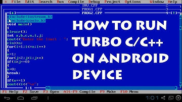 How to install & run turbo c/c++ on android device