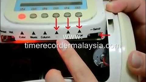 How to set Punch card Machine Video Comix MT 8800