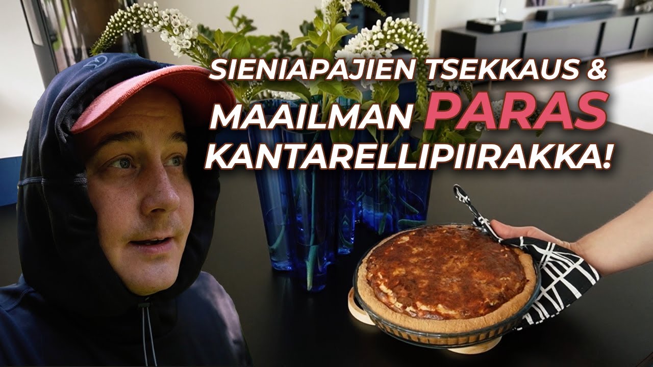 Käydään katsomassa sieniapajat ja tehdään maailman paras kantarellipiirakka!