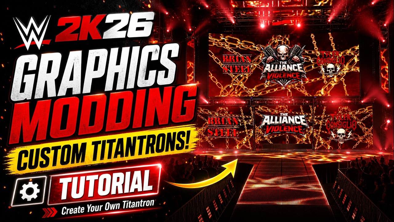 How to Make Custom GFX in WWE 2K26! | Graphics Modding Tutorial - YouTube