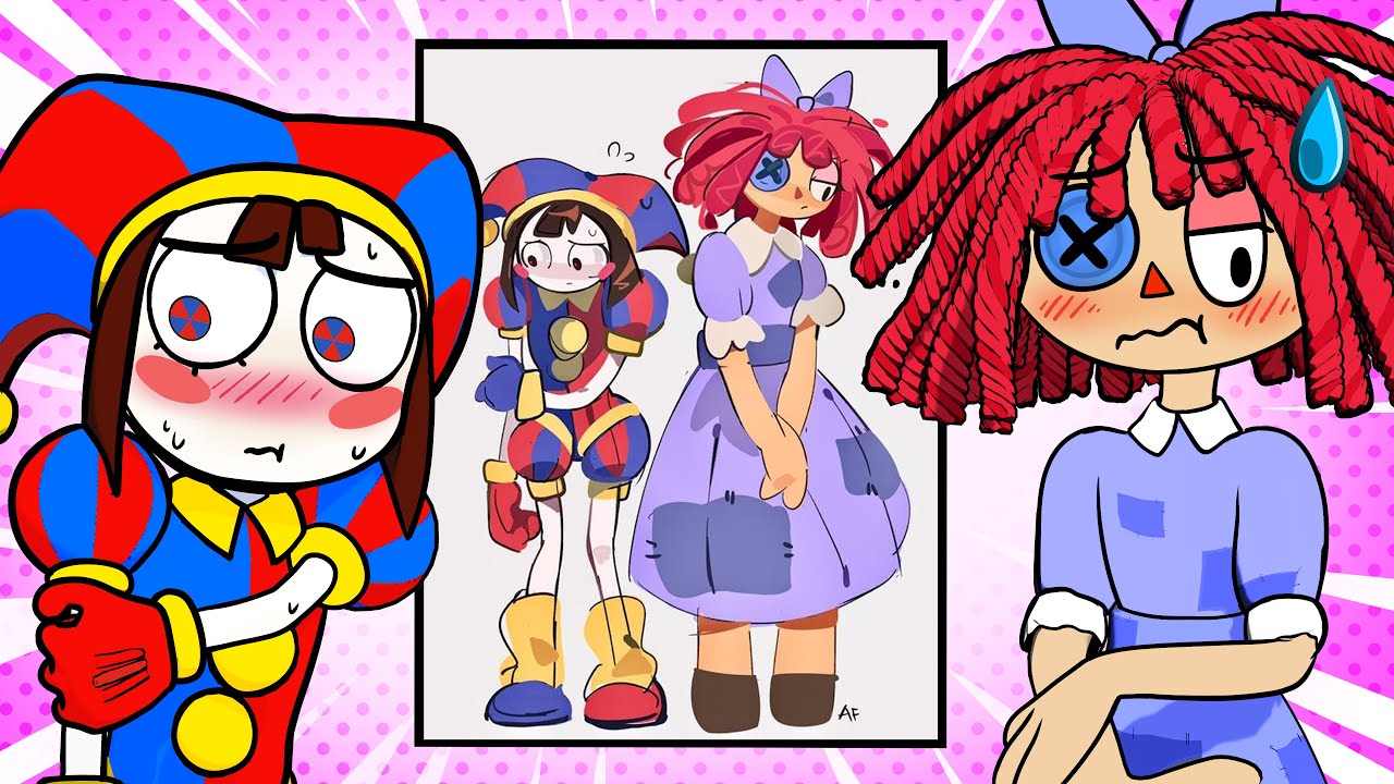 Pomni e Ragatha BRIGARAM nesse REACT de MELHORES ARTES no The Amazing Digital Circus Vr