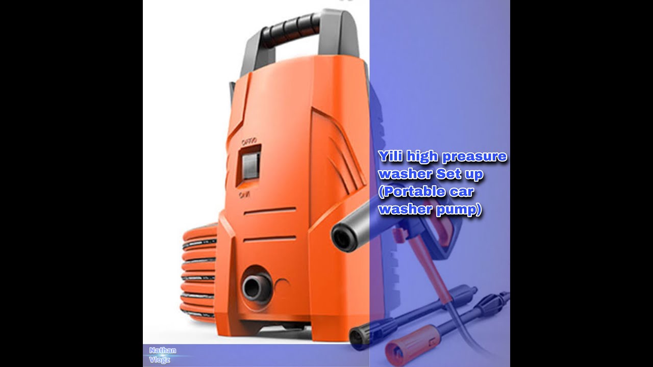 Yili high preasure washer Set up (Portable car washer pump) YouTube
