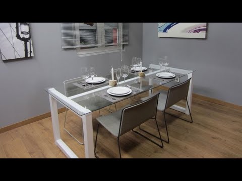 Cómo una mesa de diseño de cristal - Bricomanía - YouTube