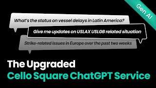 The upgraded Cello Square ChatGPTs AI-powered Logistics Risk Sensing│Samsung SDS